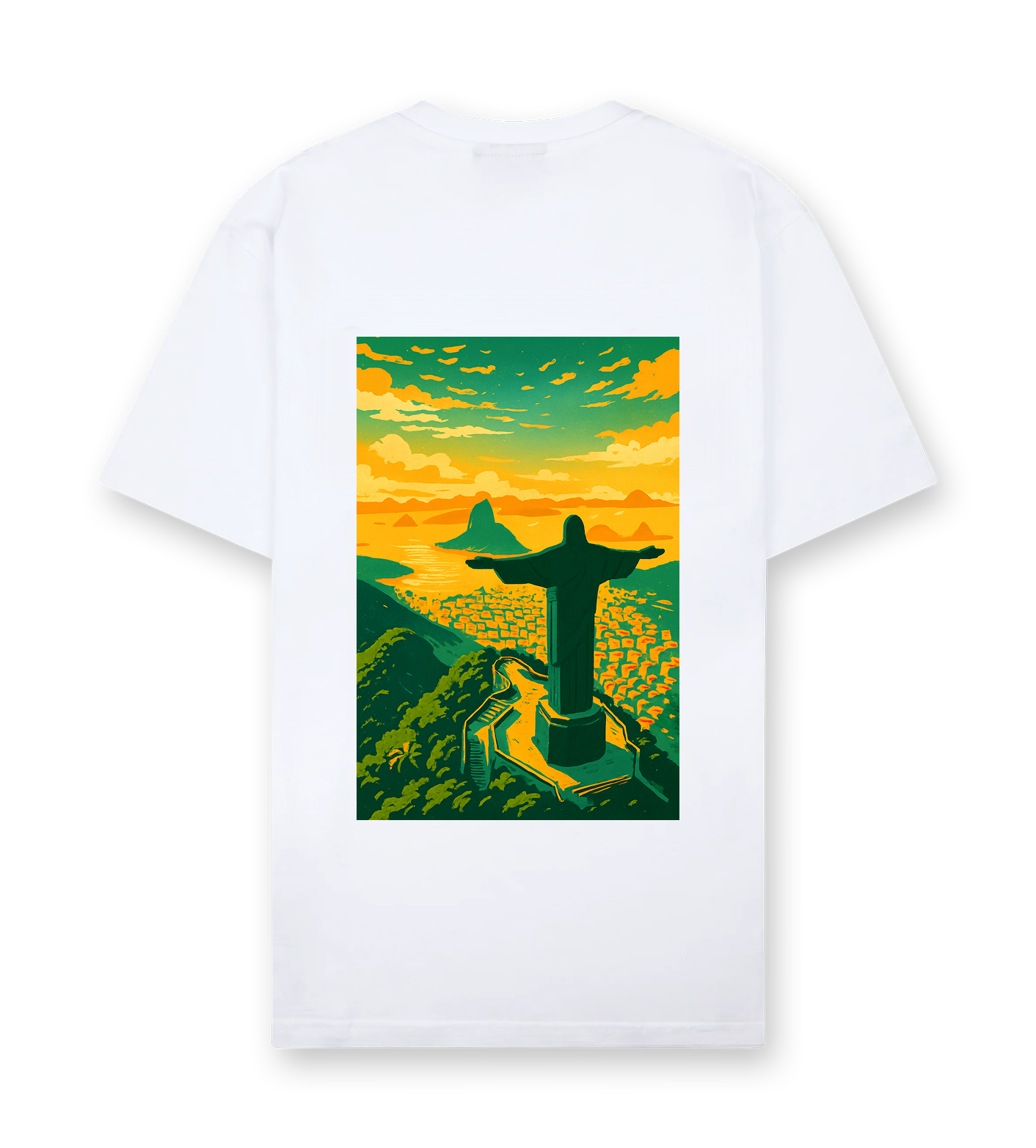 Favela Soul White Corcovado T-Shirt